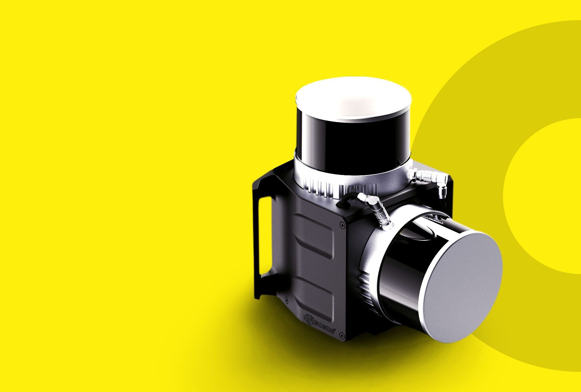 dotcube mobiler 3d-scanner slider gelber hintergrund